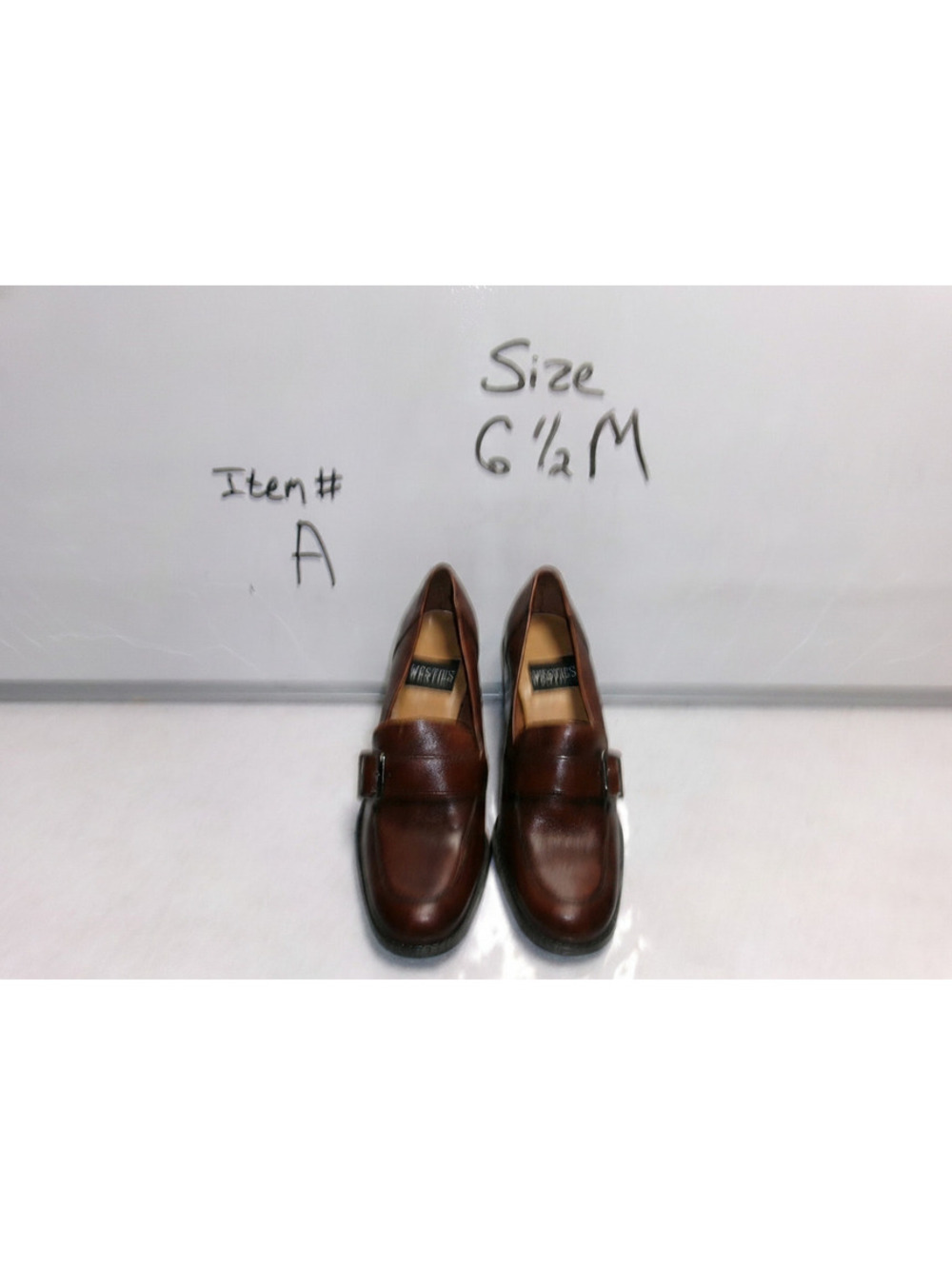 Women's Brown Leather Loafer Pumps Size 6.5 M